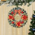 thumbnail image 4 of YIMWNYI Christmas Wreath, Holiday Decoration, Artificial Floral Wreath, Indoor Outdoor Decor, Pinecone and Golden Ball Wreath, Door and Wall Hanging, 4 of 6