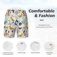 thumbnail image 6 of Picia Flowers Butterfly pattern Mens Swim Trunks with Compression Liner Stretch Beach Shorts Quick Dry with Zipper Pockets No-Chafing Board Shorts-XX-Large, 6 of 9