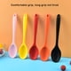 thumbnail image 4 of Inteprter Cuchara con mango, cucharas para comida, cocina, cuchara para cocinar, cuchara agitadora, vajilla de mantequilla para el hogar, comedor, Mostrada Rosado Inteprter HA071551-03, 4 of 6