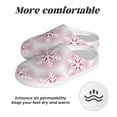 thumbnail image 6 of KLL Christmas Snowflakes Pattern Adult Unisex Cozy Slippers,Fuzzy Slip-on Slippers TPR Sole Slippers Comfort Plush Home Footwear for Indoor & Outdoor-13, 6 of 7