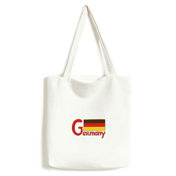 Germary National Flag Red Pattern Tote Canvas Bag Shopping Satchel Casual Handbag