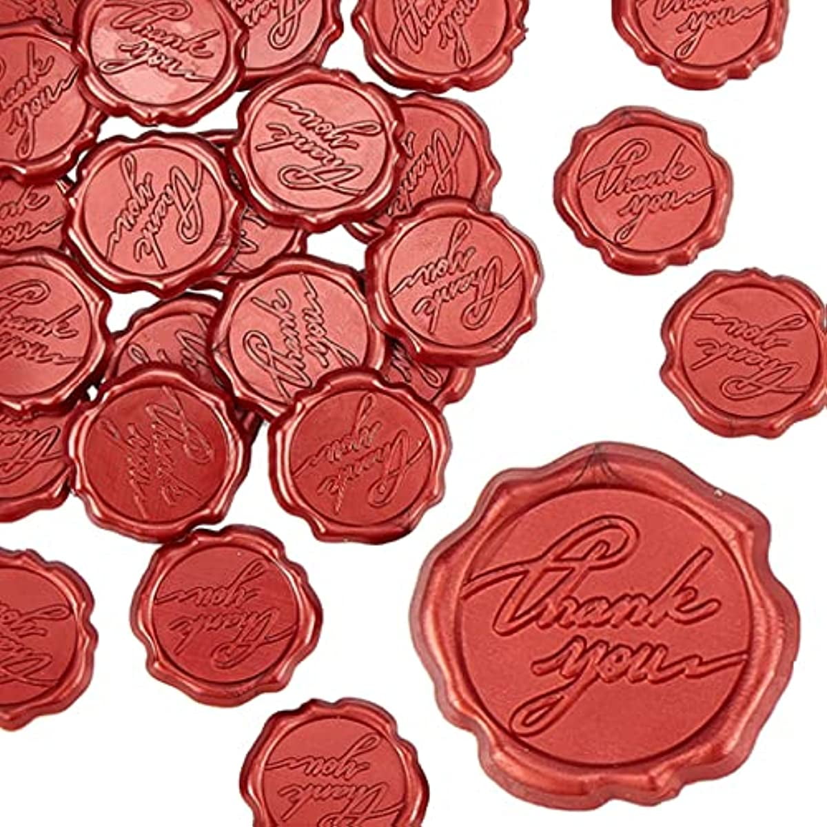Adhesive Wax Seal Stickers 25PCS Thank You Self Adhesive Wax Seals