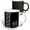Multicolor, variant on 3drose, Monogram Initial K in White Lace Over Black Background, 11oz Two-tone Yellow Mug