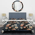 thumbnail image 3 of Designart "Seaside Red White Floral Bliss I" Floral Bedding Covert Set - Cottage Bed Set With 2 Shams, 3 of 5