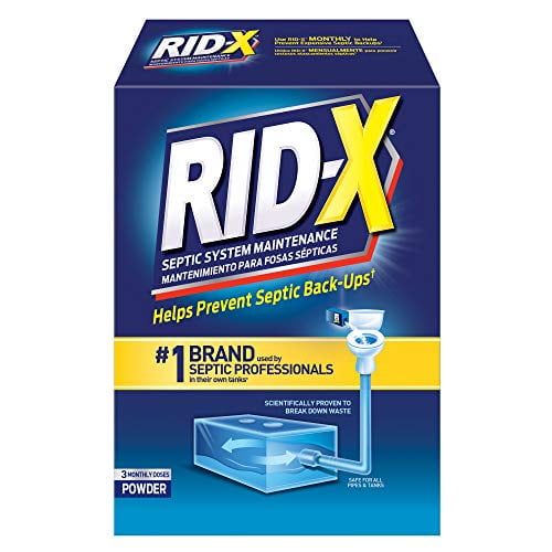 RIDX Septic Tank Treatment Enzymes, 3 Month Supply Powder, 29.4oz