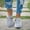 Gray, variant on Women Slip On Shoes Fashion Versatile Closed Toe Breathable Mesh Walking Shoes Summer Trendy Lightweight Comfortable Plus Size Mule Navy 9