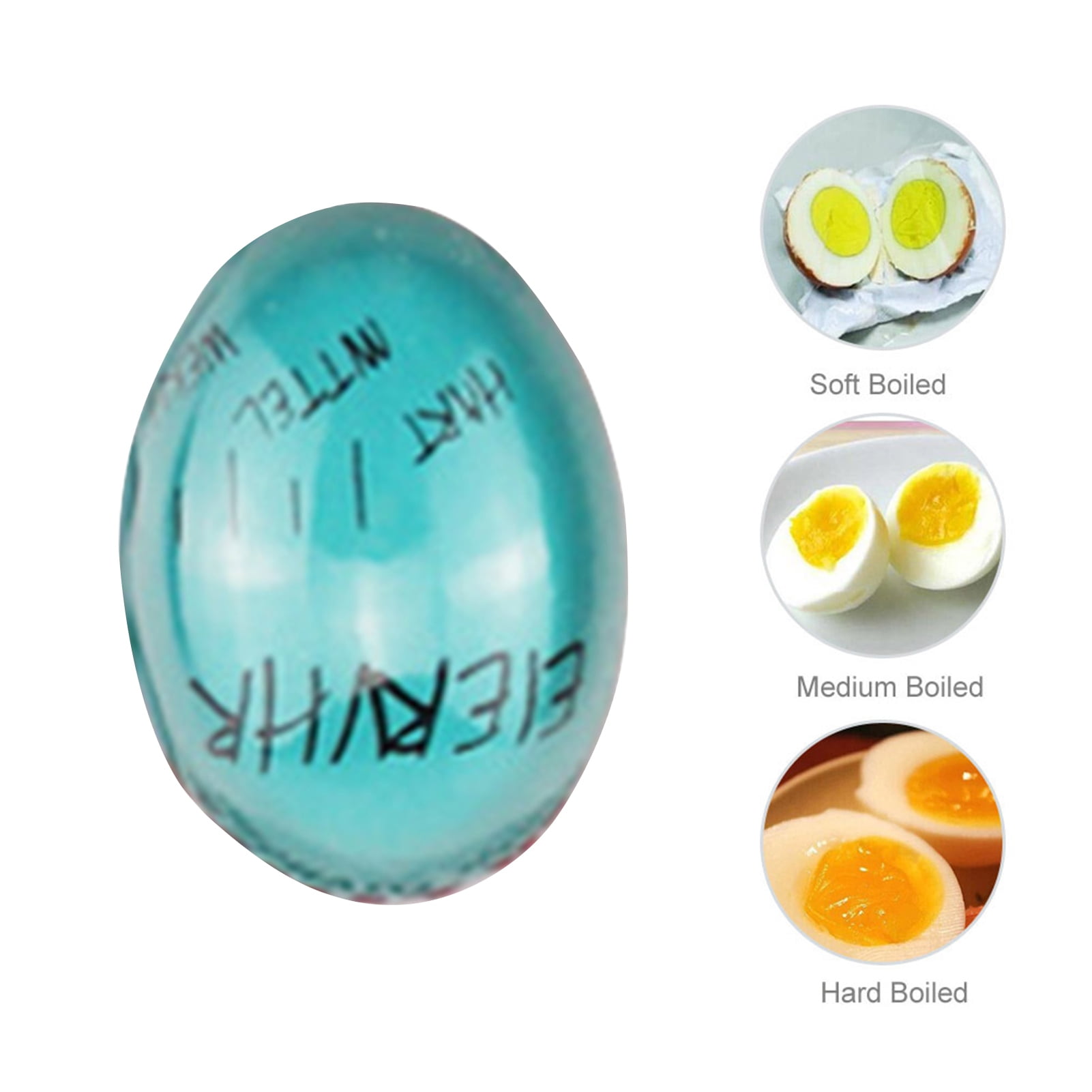 Fourone 1111fourone Egg Timer Water Boiling Kitchen Egg Cooker Color Changing Resin Cooking Helper Reminder for Home Outdoors, Size: Small, As Shown