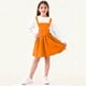 thumbnail image 5 of Falda de tirantes de color liso para niños con cintura elástica, informal y cómoda, de poliéster para adultos., 5 of 6