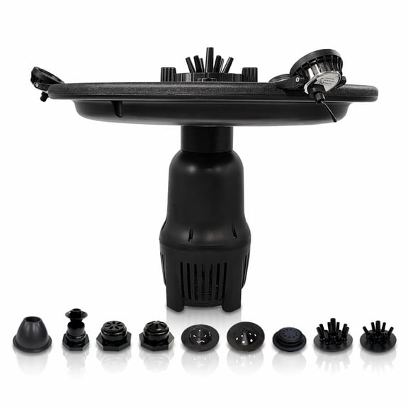 Half Off Ponds Floating Fountain, 1 HP, 15000 GPH, 100 ft Cord, 13 Patterns, White LED