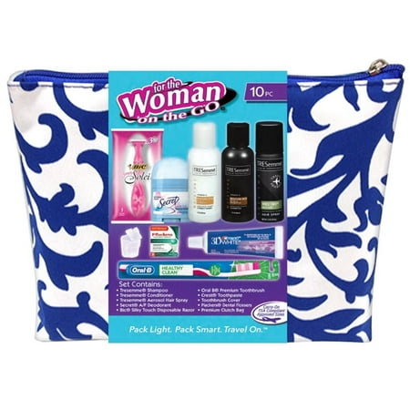 Convenience Kits International, "Woman On The Go" Premium 10 PC Travel Kit Featuring TRESemme