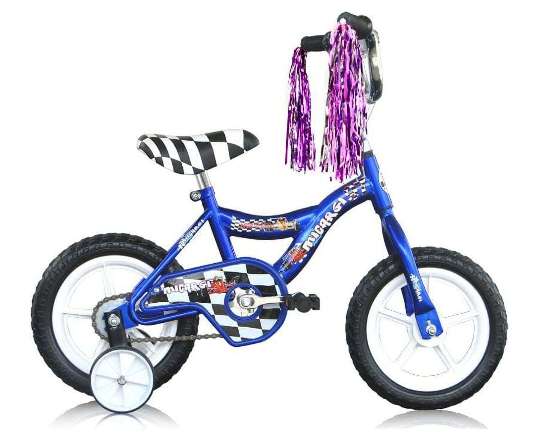 USToyOutlet 12" Kid's Beginner Bicycle for 2-4 Years Old Boys' and Girls' Bike Foam Tire for Indoor Use No Brake - Blue