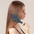 thumbnail image 2 of Spider Web Halloween Pattern Hair Brush,Girls Detangling Hair Brush,Glide Through Tangles with Ease for Wet & Dry Hair,8.8"X2.8", 2 of 7
