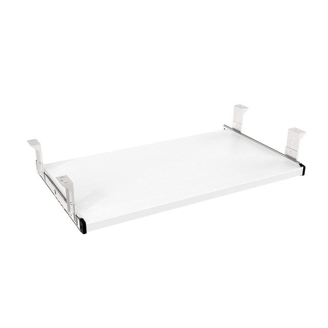 FRMSAET Accesorios para muebles Productos de oficina Trajes Hardware 20/24/30 pulgadas Bandeja para cajón de teclado Soporte de madera debajo del escritorio Plataforma de altura ajustable (24 pulgadas