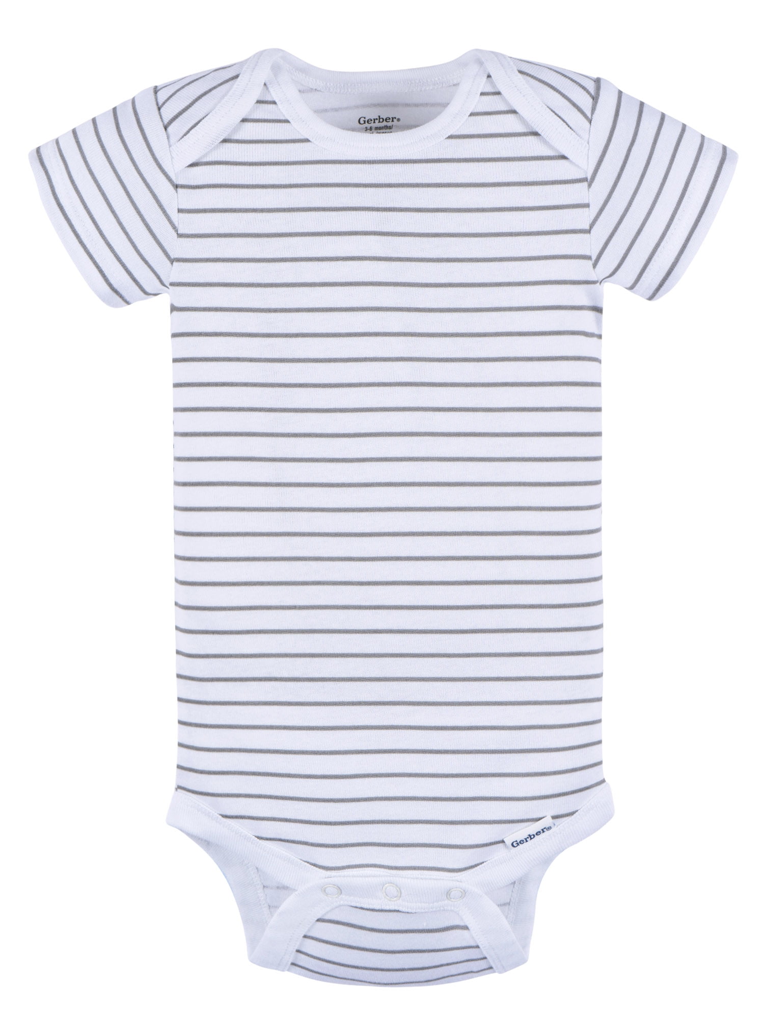 Gerber Baby Neutral Short Sleeve Onesies, 3-Pack, Sizes Newborn - 24 Months