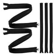thumbnail image 4 of Phenofice 5Pcs Heavy Duty Zipper for Crafts and Costume Designing 60cm Length with 3.5cm Width in Black Nylon, 4 of 8