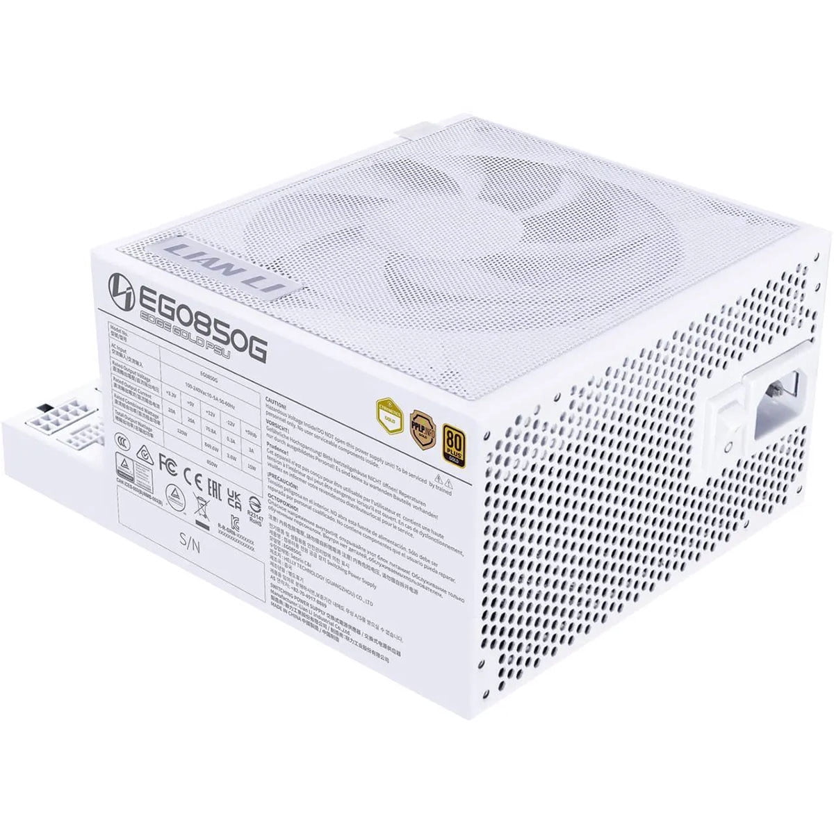 Lian Li 291995 Lian-li Ps Edge Gold 850 White 850w 80+ Gold Full Modular Atx Retail