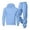 Sky Blue, variant on Delconic Mens Fleece Lined Hoodie and Sweatpants Set Loose Fit Pullover Hooded Sweatshirt Jogger Pants Two Piece Tracksuit Beige L