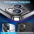 thumbnail image 3 of Crystal Clear Case for iPhone 14 Plus, [Not Yellowing] [Camera Protection] [Military Grade Drop Tested] Transparent Shockproof Protective Phone Case Soft Silicone Slim Cover, 6.7 inch, Black, 3 of 16