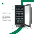 thumbnail image 3 of ADT 30 Bottle and 115 Can Undercounter Wine and Beverage Built-in  Refrigerator,Stainless Steel, 3 of 6
