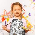 thumbnail image 3 of Halloween Pattern Kids Aprons for Girls and Boys,Adjustable Neck Strap Toddler Aprons for Kids Cooking Baking,23.6"x19", 3 of 7
