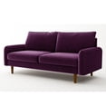 thumbnail image 4 of Meeyar Sectional Sofa Sleeper Couch 3-Seater Sofas 70" Couches for Living Room Eggplant Purple, 4 of 7
