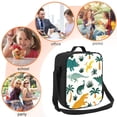 thumbnail image 5 of Lsque Dinosaurs and Tropical Leaves Lunch Bag Lunch Box for Women Men Reusable Insulated Lunch Tote Bag,Leakproof Thermal Cooler Sack Food Handbags Case High Capacity, 5 of 9