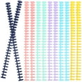 thumbnail image 5 of WEAVILUX easy edit spines Binder Rings Plastic 12 Pcs, 5 of 6