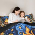 thumbnail image 4 of Feelyou Rustic Camping Bedding Comforter Set 7-Piece for Teens, Plant Botanical King Bedding Sets, Cartoon Adventure Theme Reversible Bed Sheets, Ultra Soft Home Decor, 4 of 7