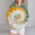 thumbnail image 2 of Bovemsi Sweatshirt for Women Tie Dye Printed Autumn And Winter Warm Hooded Sportswear Comfort Hoodie, 2 of 4