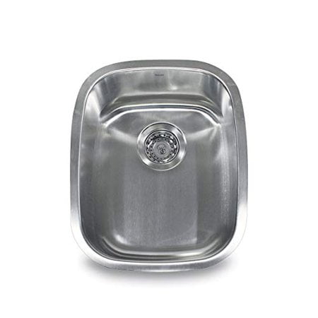 Nantucket Sinks NS20 15-Inch 18-Gauge Rectangle Undermount Bar/Prep Sink, Stainless Steel
