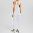 thumbnail image 4 of SRZYMJ Women's Plus Size Sleeveless V Neck Bodysuit Jumpsuit Activewear Slim Fit Sports Outfit for Stylish Comfort, 4 of 4