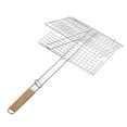 thumbnail image 4 of BBQ Grill Basket, Fish Grill Basket Easy To Operate Durable Grid Design  For BBQ, 4 of 8