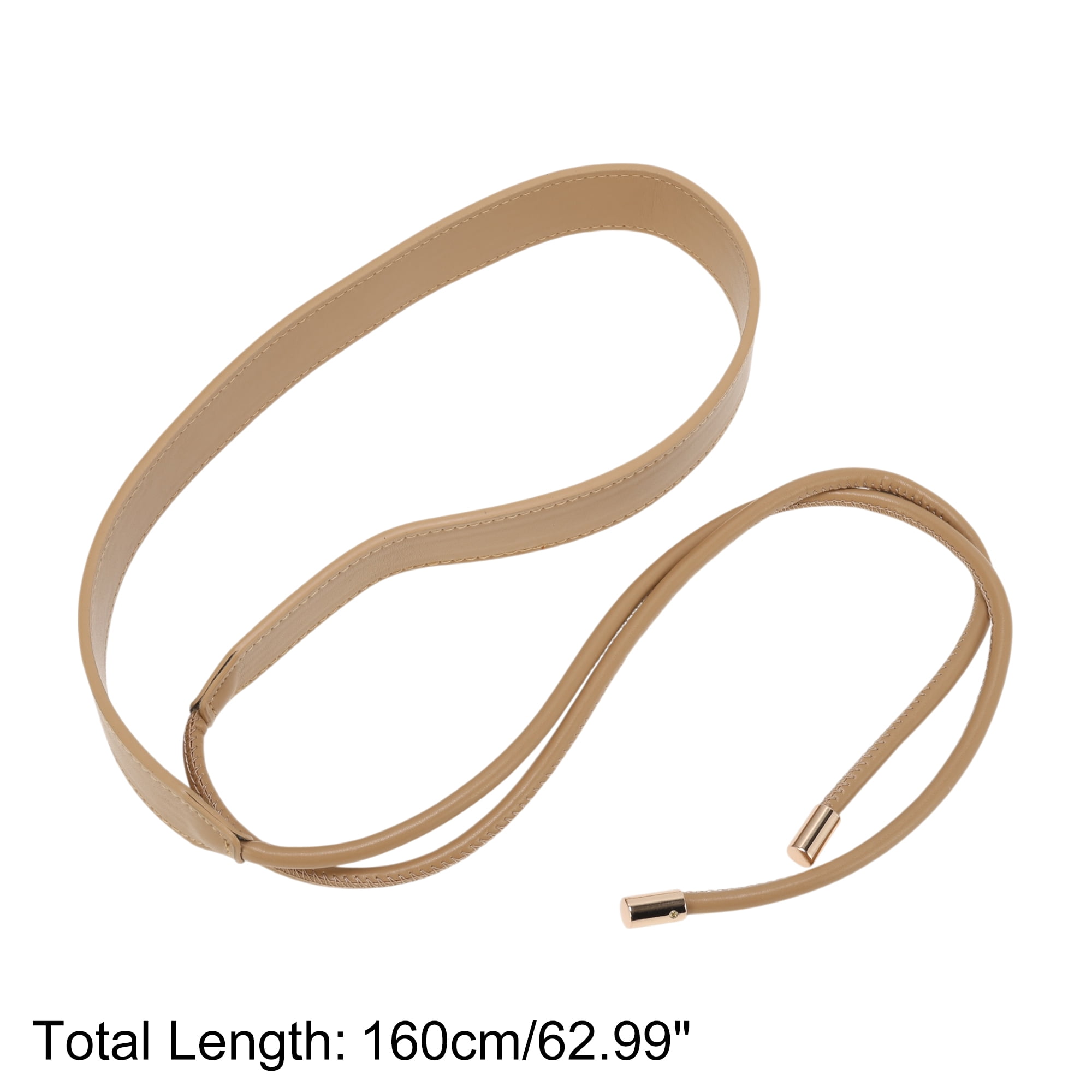 Unique Bargains Knotted Adjustable Waist Belt for Versatile Styling 1 Pc Khaki