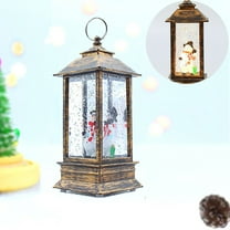 Kumdkd LED Christmas Lantern Night Light - Christmas Decoration Small Exquisite Home Decor, Battery Operated Operated Holiday Decoration for Home, Table, Living Room - Festive Indoor Outdoor Decor