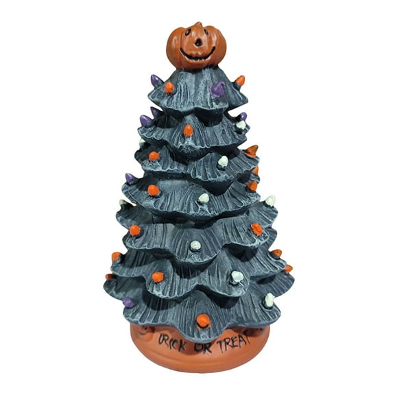 Halloween Tree With Bulbs Desktop Ornaments Halloween Decorations，Gifts For Kids Adults