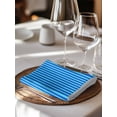 thumbnail image 6 of Violet Striped Cloth Napkins Set of 4 Reusable Dinner Napkins, Geometric Vertical Modern Minimalist Cocktail Napkin Washable Table Napkins for Wedding/Holiday Party/Baby Shower 20"x20", 6 of 7
