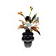 thumbnail image 1 of Ramo de lirio de Cala Artificial, arreglo de flores de cristal, decoración suave, decoración de mesa, conjunto de flores de simulación moderno, 1 of 6