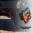 thumbnail image 5 of Hitch Cover Fits For 2-Inch Hitch,Colorful Background Of Vibrant Blocks Arranged In Abstract Patternrubber Trailer Hitch Cover Tube Plug Insert,Car Exterior Accessories, Receiver Tube Hitch Plug, 5 of 6