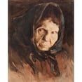 thumbnail image 3 of Georg Pauli 15x18 Black Modern Framed Museum Art Print Titled - Head of a Woman (1891), 3 of 5