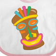 thumbnail image 4 of Inktastic Happy Tiki Face Boys or Girls Baby Bib, 4 of 4