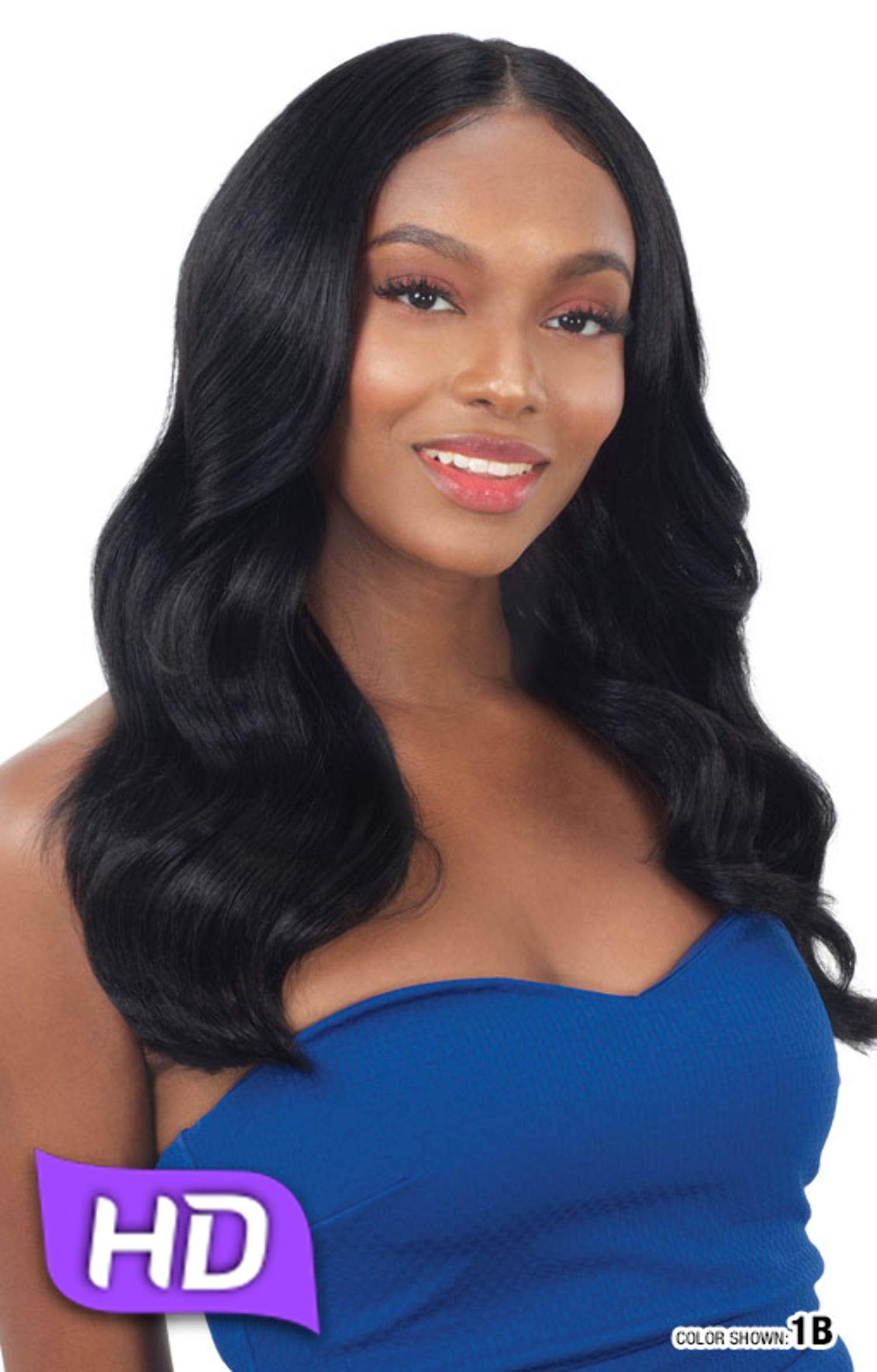 FreeTress Equal HD Lace Front Wig Level Up - KAMALA (1B Off Black)