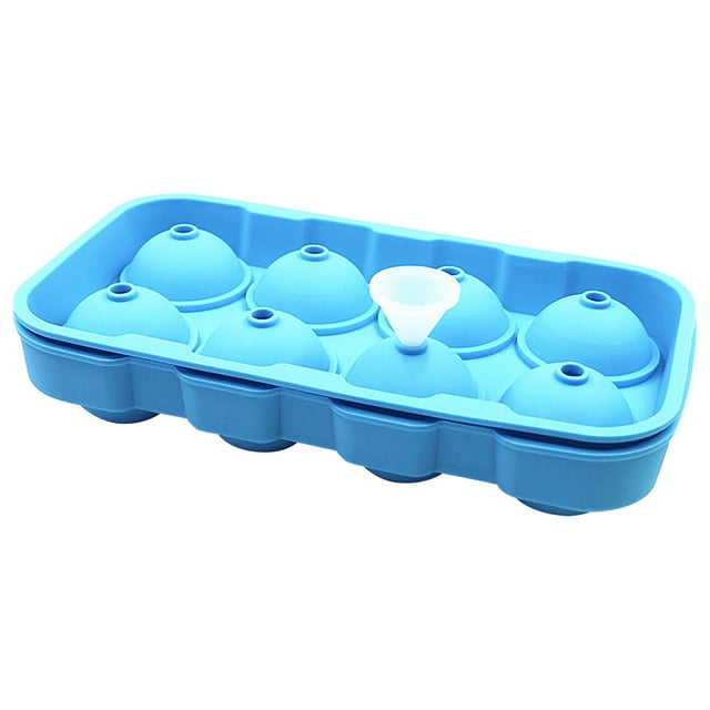 Dvkptbk Ice Cube Mold 8 Ice Molds Dslicone Ice Tray Molds Whiskey Ice Making Molds Kitchen Gadgets