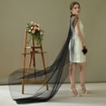 thumbnail image 4 of Pearl Accented Bridal Cape, Long Mesh Arm Cover Wrap, One Size, 4 of 7