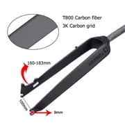TOSEEK MTB Bike Fork 1-1/8 Straight Rigid Fork 26/27.5/29 Carbon Disc Fork