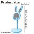 thumbnail image 3 of HandyHome Cute Bunny Ear Cell Phone Stand, Adjustable Height Desktop Phone Holder, Stable Desk Phone Mount Compatible with Smartphones and Tablets, Cute Phone Stand for Desk, Home and Learning Use, 3 of 4