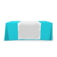 thumbnail image 1 of Blank Table Runner for Business, Trade Shows, Exhibition, Events (White, 4' x 5.67'), 1 of 3