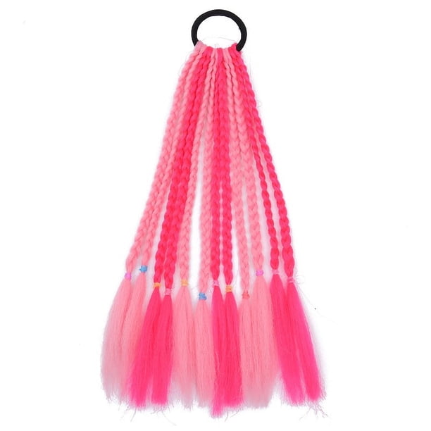 Zhuge Extensiones de cabello con cola de caballo trenzada y rastas, extensiones de cabello con trenzas, extensiones de cabello sintético con rastas finas, A17