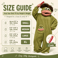 thumbnail image 6 of Snuggle Goof Onesie, Big Mouth Monster Onesie, Cozy Home Loungewear Monster Pajamas with Comb, 6 of 6