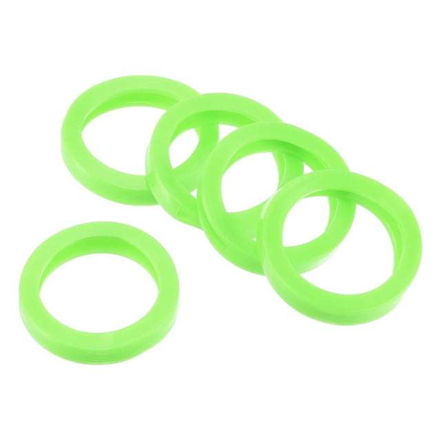 Unique Bargains Étiquettes Identifiantes Rondes en Silicone, Vert, Lot de 10