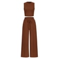 thumbnail image 1 of Conjunto Coordinado PRETTYGARDEN Top Corto y Pantalón Palazzo Talle L, 1 of 8